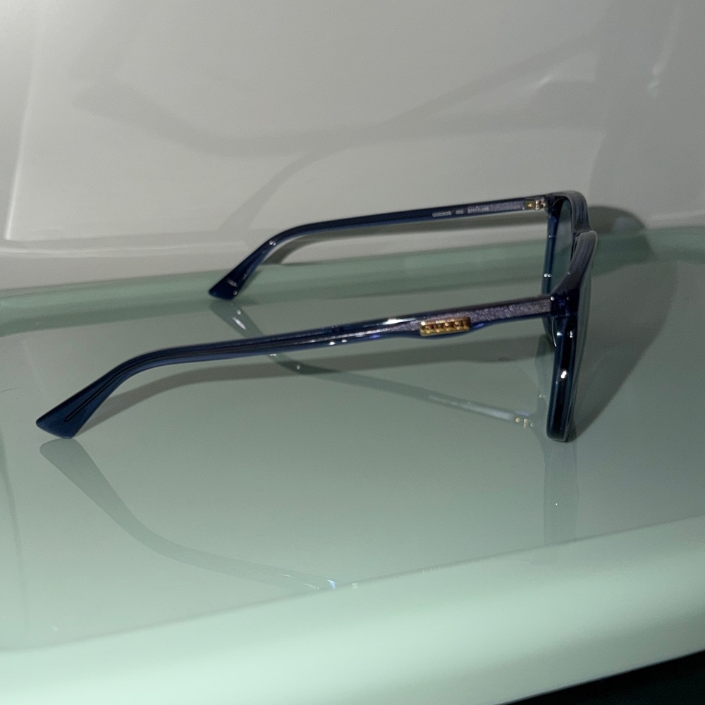 Gucci Blue Sunglasses round square - Picture 2 of 6